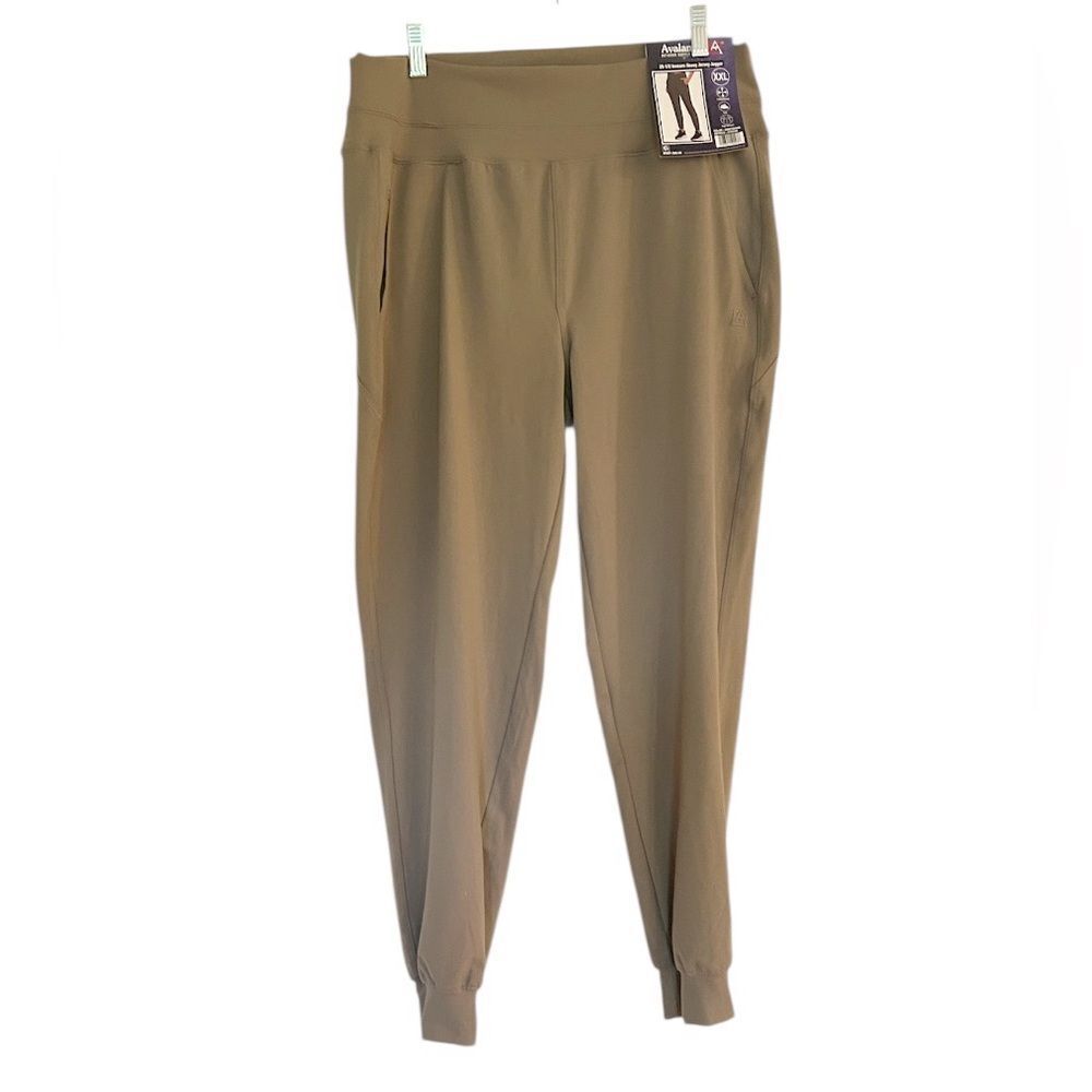 avalanche outdoor supply company tan heavy jersey jogger in driftwood XXL NEW